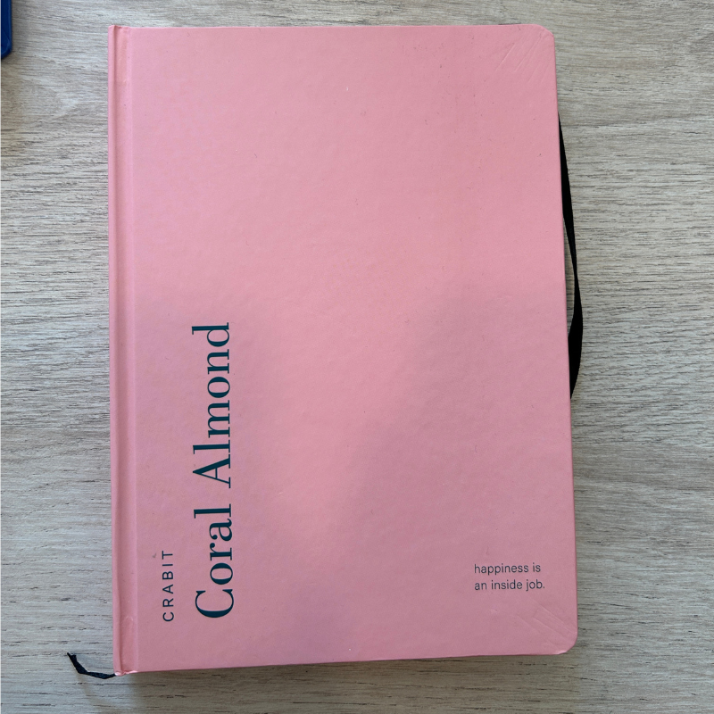 Carnet à petits carreaux Corail