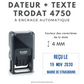 Tampon paris TRODAT printy 4750 dateur et texte 41x24 mm