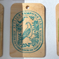 Encreur pré-encré pour utilisation sur du bois couleur bleu sarcelle