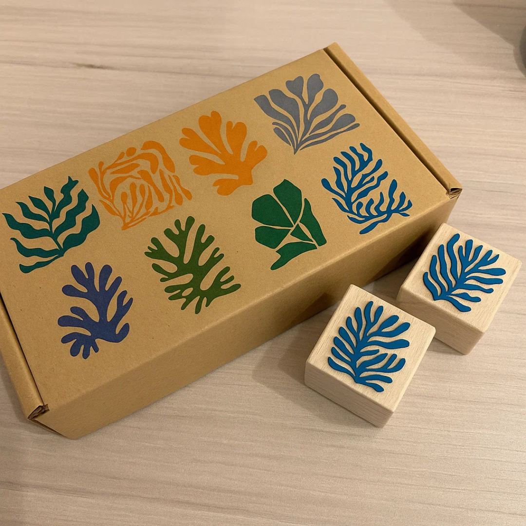 Jeu de tampons floraux
