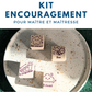Kit de tampons encreurs encouragement pour maître et maîtresse, instituteurs avec des petits mots d'encouragements