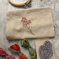 Tamponne et brode : kit tampon à broder motif floral Modèle 3