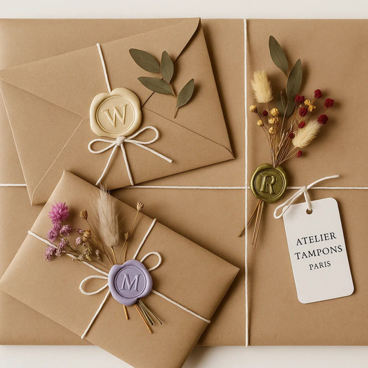 Cachet de cire abécédaire 25 mm fabriqué en France