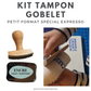 Kit tampon pour personnaliser vos gobelets petit format type expresso
