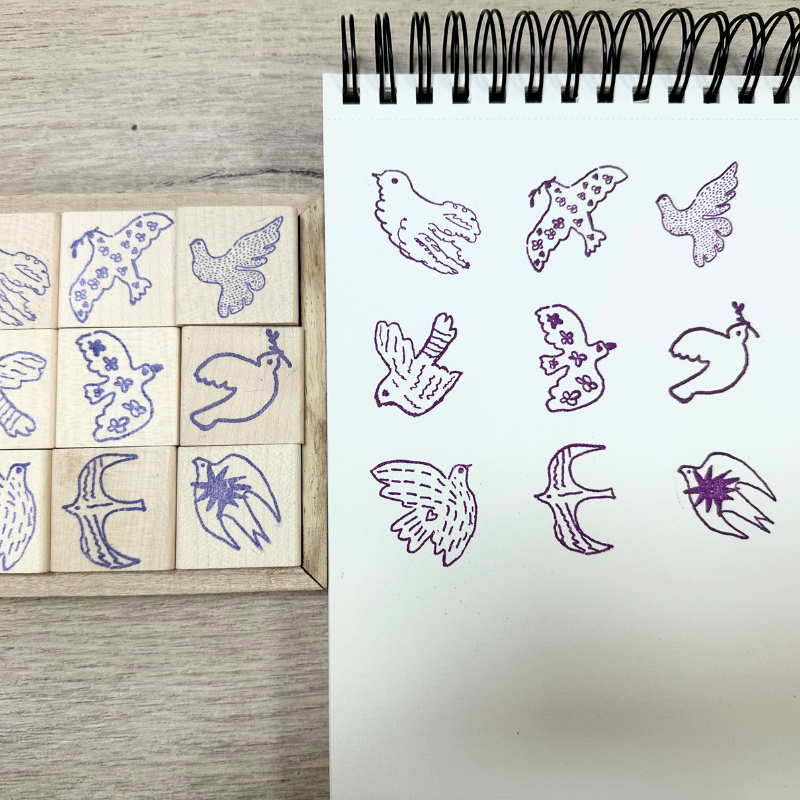 Jeu de tampons Les Oiseaux
