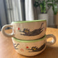 Tasse céramique modelée et peinte à la main – Felix mange une pastèque