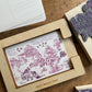 Kit tampons superposition carte postale modèle Toile de Jouy