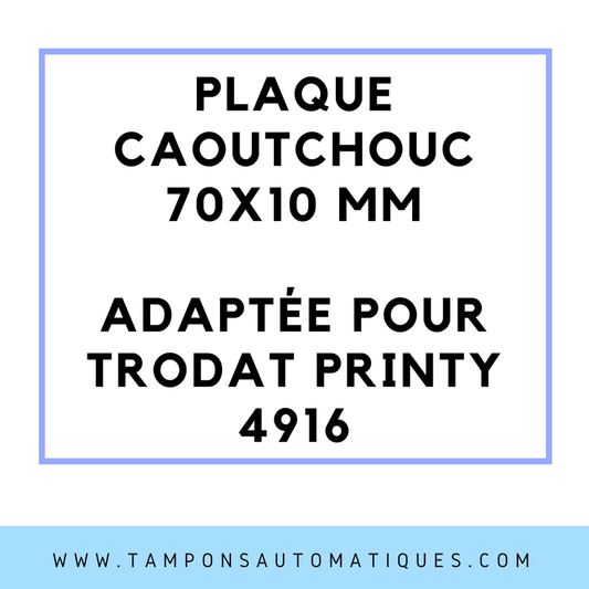 SEMELLE CAOUTCHOUC POUR TAMPON ENCREUR TRODAT 4916