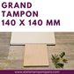 grand tampon bois 140 x 140 mm tampon grand format