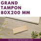 Grand tampon bois 80 x 200 mm personnalisé