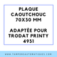 SEMELLE CAOUTCHOUC POUR TAMPON ENCREUR 4931