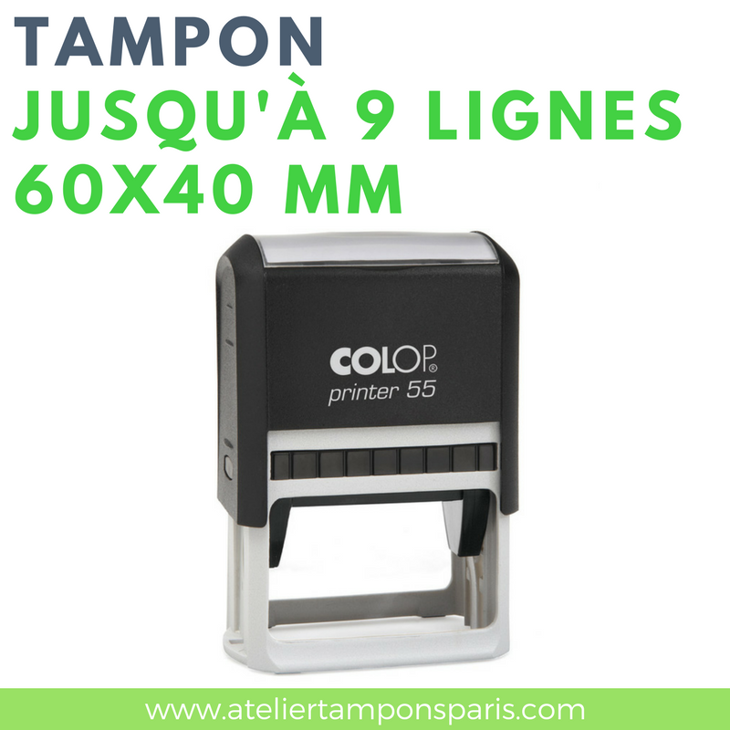 Tampon commercial printer 55 COLOP 9 lignes