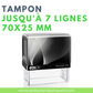 Tampon personnalisable printer 50 COLOP 7 lignes