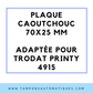 SEMELLE CAOUTCHOUC POUR TAMPON ENCREUR TRODAT 4915
