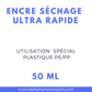 Encre ultra rapide spécial plastique 196
