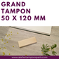 Grand tampon bois 50 x 120 mm  tampon logo personnalisé