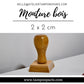 MONTURE BOIS POUR TAMPONS ENCREURS 2 X 2 CM OU 20 X 20 MM