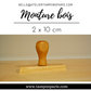 MONTURE BOIS POUR TAMPONS ENCREURS 2 X 10 CM OU 20 X 100 MM