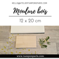 MOULURE BOIS POUR TAMPON GRAND FORMAT 12 X 20 CM OU 120 X 200 MM