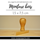 MONTURE BOIS POUR TAMPONS ENCREURS 1,5 X 7,5 CM OU 15 X 75 MM