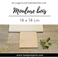 MOULURE BOIS POUR TAMPON GRAND FORMAT 14 X 14 CM OU 140 X 140 MM