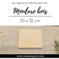 MOULURE BOIS POUR TAMPON GRAND FORMAT 10 X 12 CM OU 100 X 120 MM