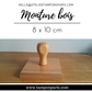 MONTURE BOIS POUR TAMPONS ENCREURS 8 X 10 CM OU 80 X 100 MM