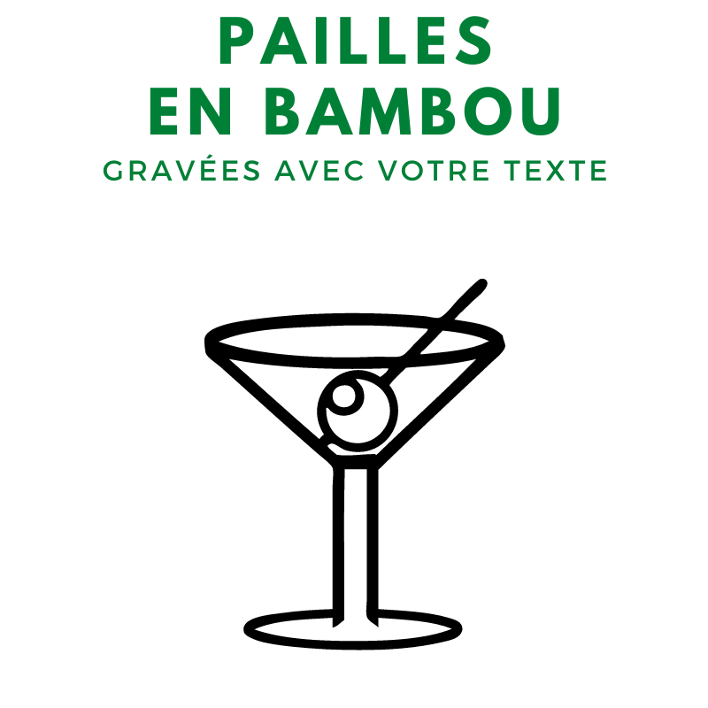 Paille bambou personnalisable