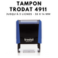 Tampon encreur automatique 3 lignes TRODAT printy 4911