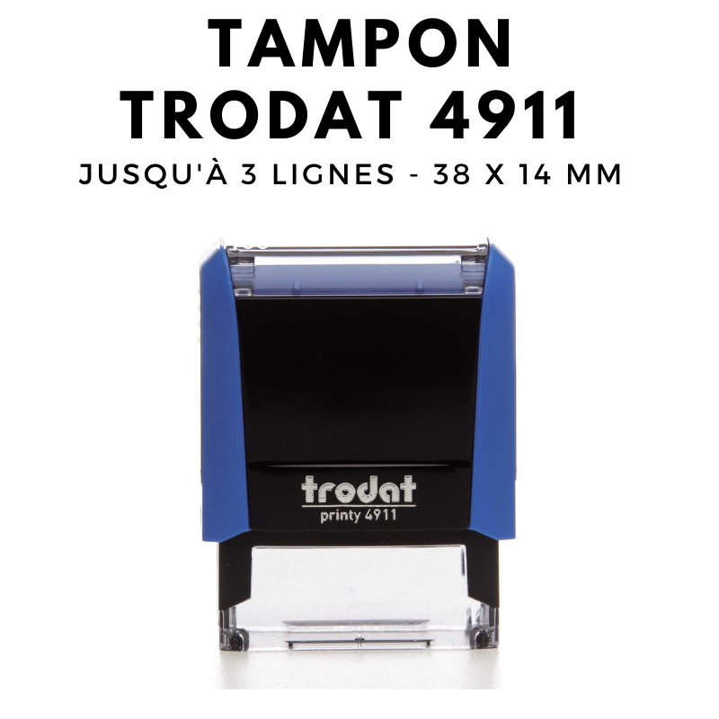 Tampon encreur automatique 3 lignes TRODAT printy 4911