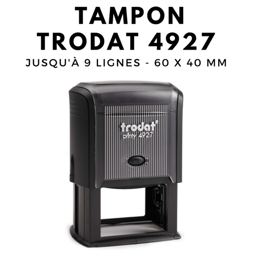Tampon encreur automatique TRODAT printy 4927 dimension 60x40 mm