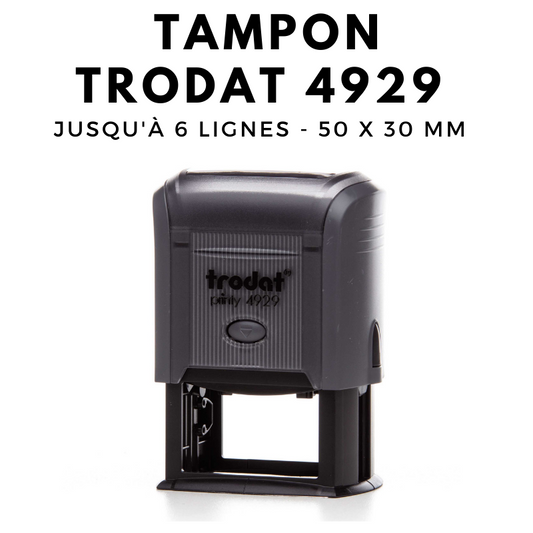 Tampon encreur automatique TRODAT printy 4929 dimension 50x30 mm