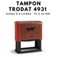 Tampon encreur automatique TRODAT printy 4931 dimension 70x30 mm