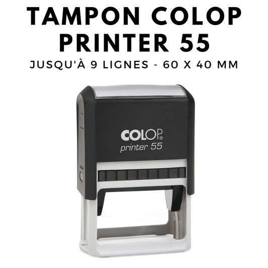 Tampon commercial printer 55 COLOP 9 lignes
