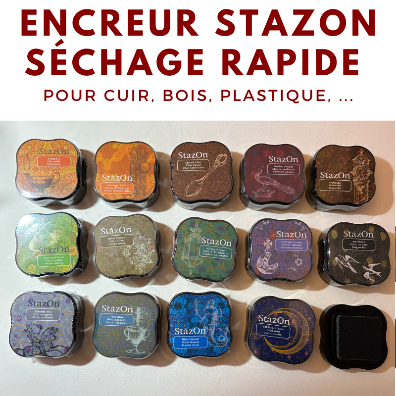 Encres et encreurs pour supports non absorbants