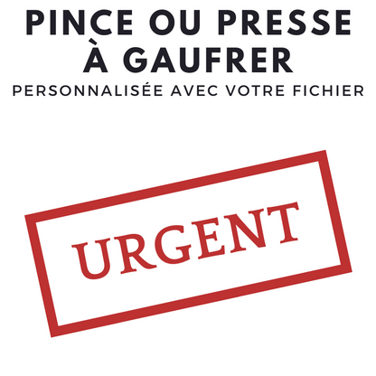 Pince à gaufrer personnalisable SHINY en urgence