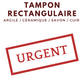 Tampon rectangulaire pour argile, savon, cuir, terre, céramique ou sable en urgence