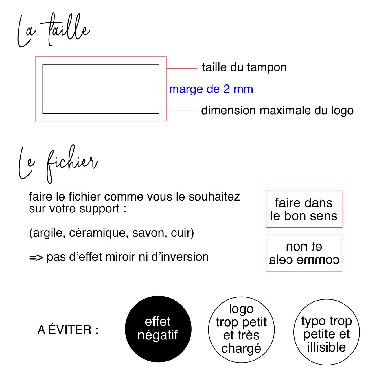 Tampon rond ou carré pour savon, argile, terre, sable et céramique