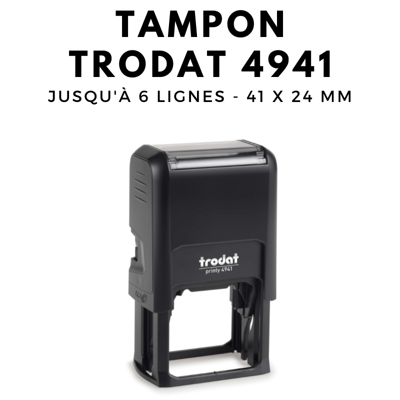 Tampon encreur automatique TRODAT printy 4941 dimension 41x24 mm