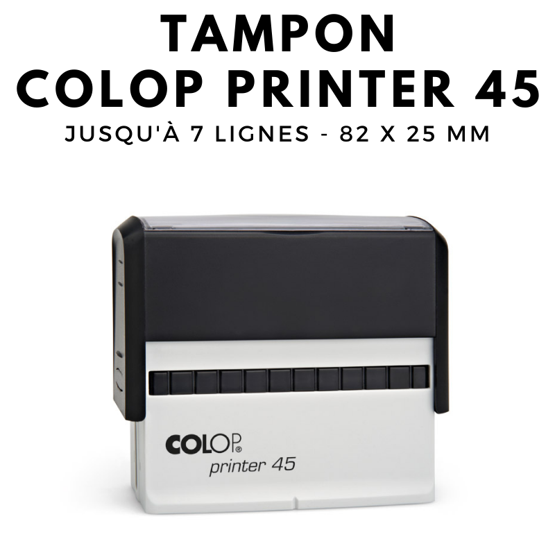 Tampon commercial printer 45 COLOP 7 lignes