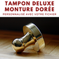 Tampon encreur deluxe rond en laiton