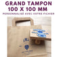 grand tampon 100 x 100 mm