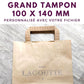 Grand tampon en bois 100 x 140 mm A6 personnalisé