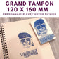 GRAND TAMPON BOIS 120 X 160 MM TAMPON LOGO PERSONNALISÉ