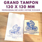 grand tampon en bois 130 x 130 mm