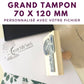 Grand tampon bois 70 x 120 mm personnalisé