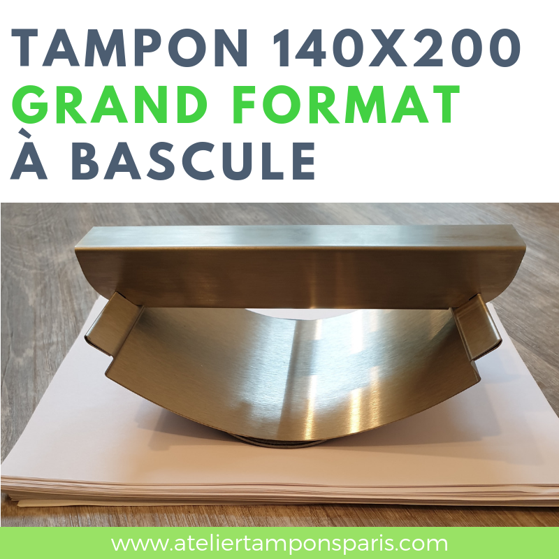 TAMPON GRAND FORMAT À BASCULE 140 X 200 MM