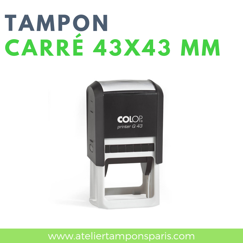 Tampon encreur automatique COLOP printer Q43 dimension 43 X 43 mm