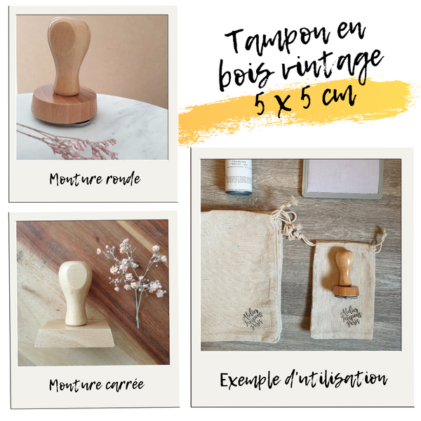 tampon rond ou carré 50 mm par atelier tampons paris ateliertamponsparis