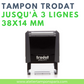 Tampon encreur automatique 3 lignes TRODAT printy 4911